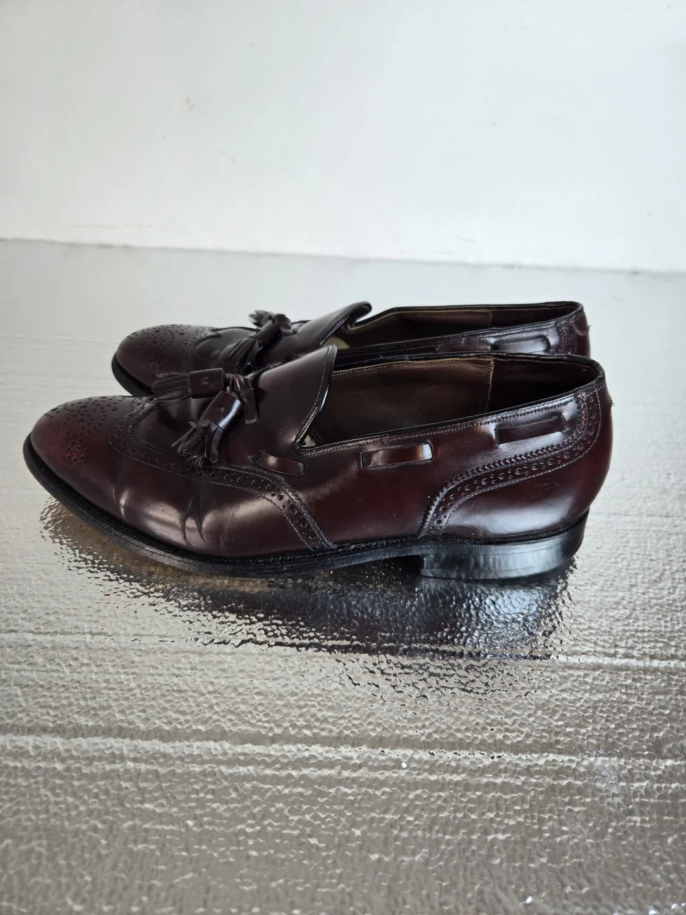 Johnston & Murphy polished burgundy